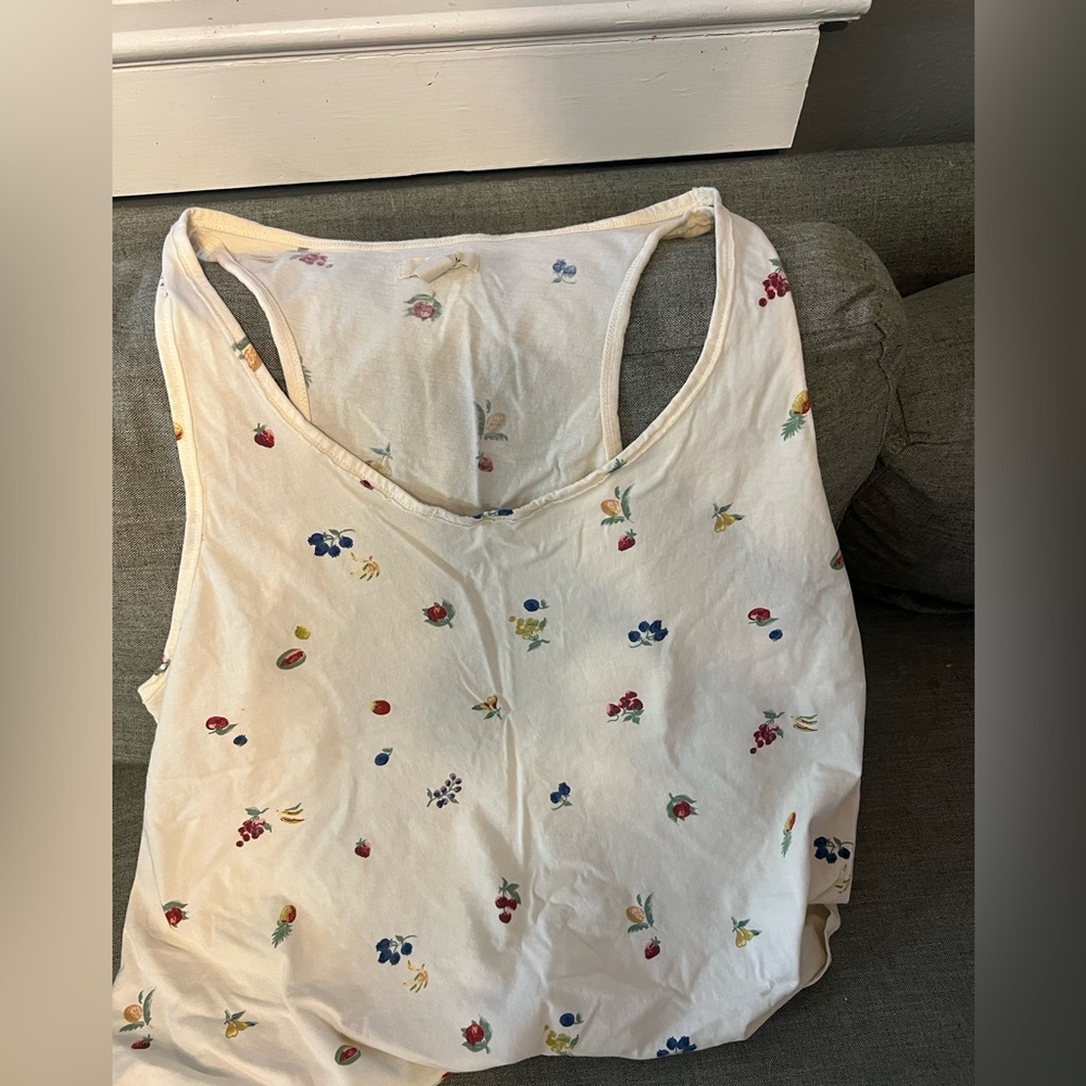 Madewell Cream Floral PJ set